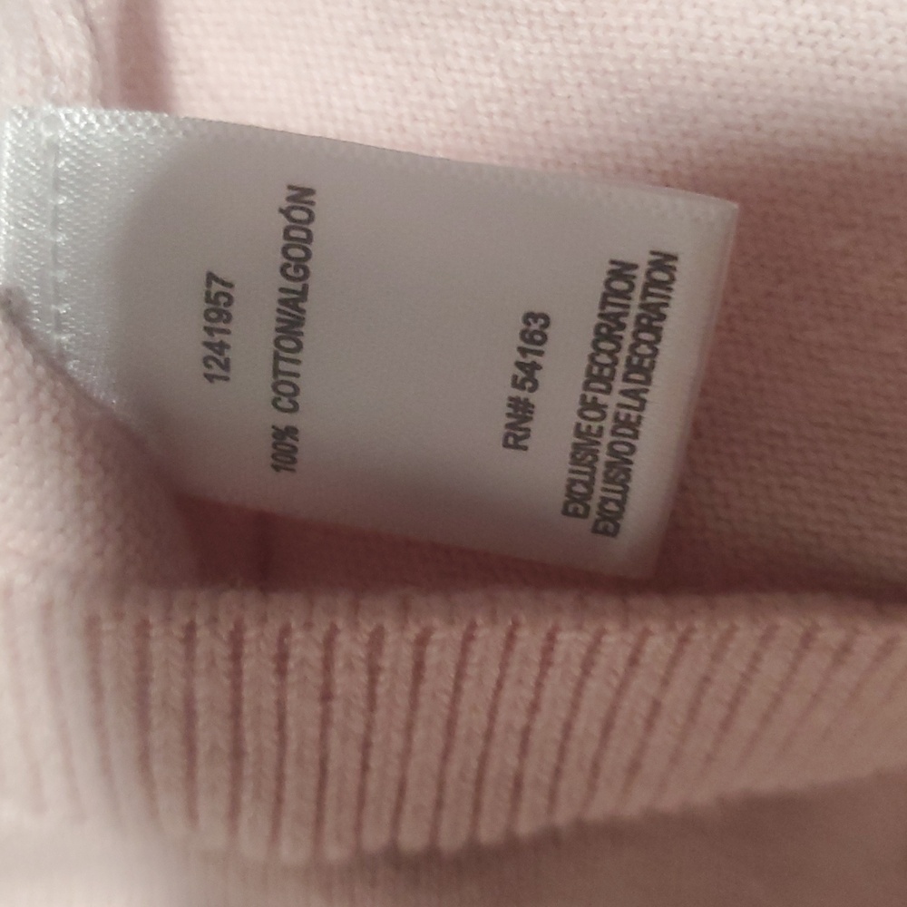 DKNY Light Pink Embellished Long Sleeve Top - Picture 5 of 5
